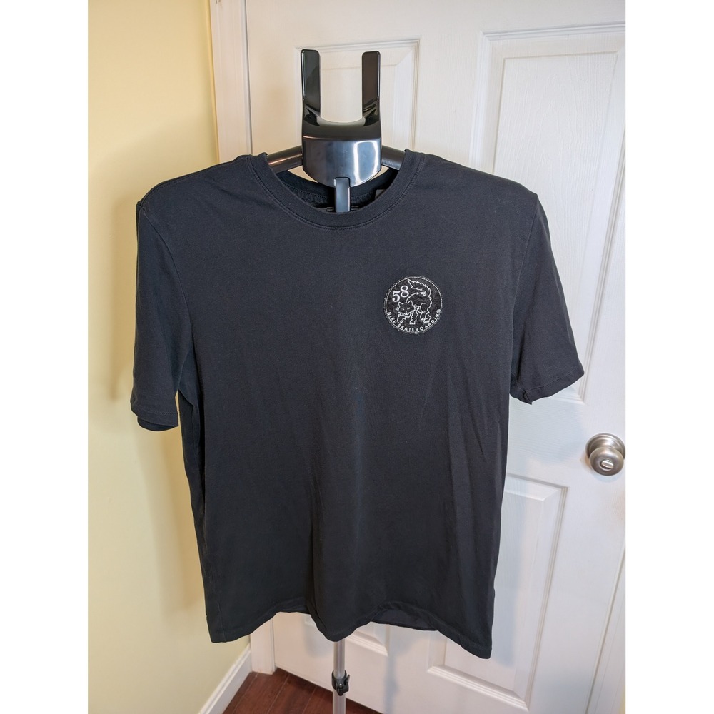 Nike Skateboard T-Shirt Black Dri-FIT Club 58 Cat Graphic Patch Tee - Size‎ L